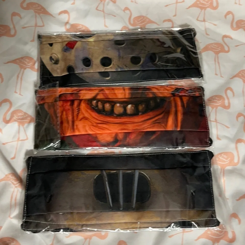 New set/3 Halloween horror character face masks
